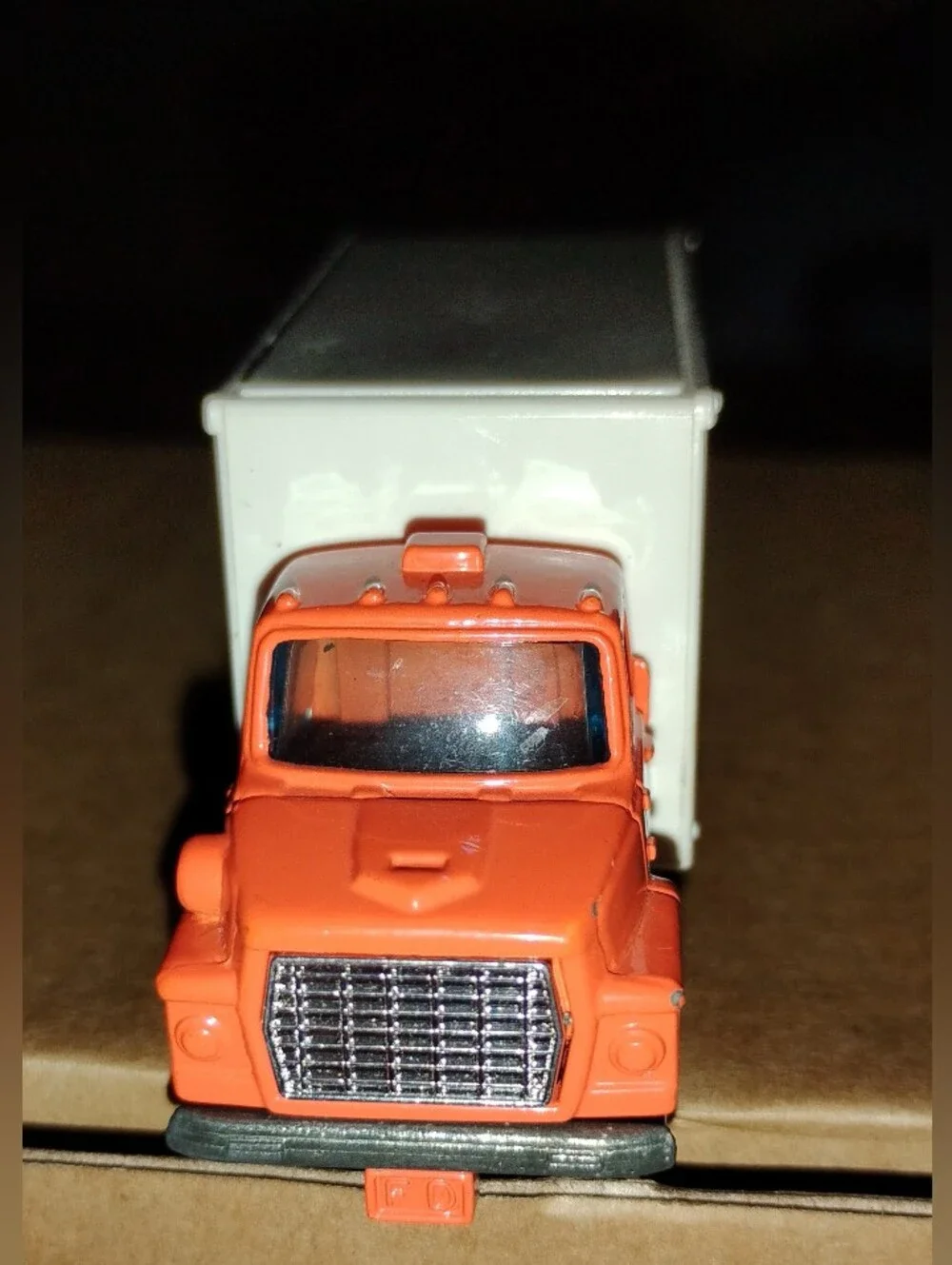 Vintage 1980's Tomy Orange Pocket Car #F62 FORD TRUCK FRITOS LAY 1/64 Scale